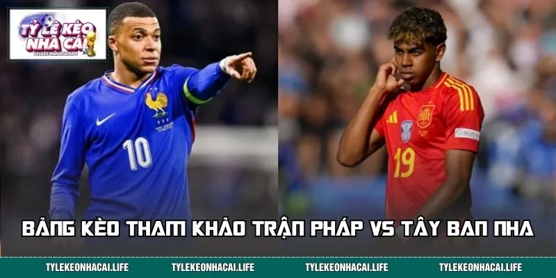 Bảng kèo tham khảo trận Pháp vs Tây Ban Nha